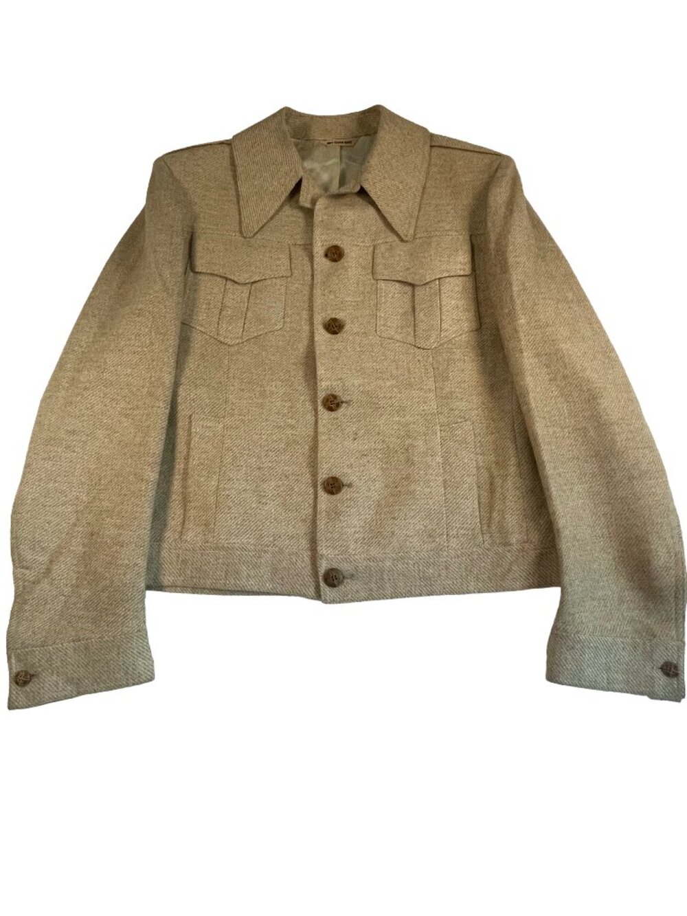 Vintage PBM Wool Chore Jacket Tan Men's M Made USA